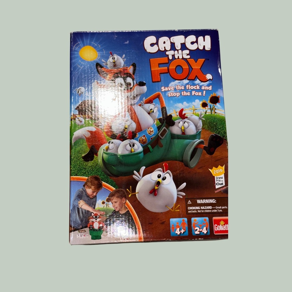 Goliath Catch the Fox Board Game 2-4 Players Ages 4+ Model 30752 Complete